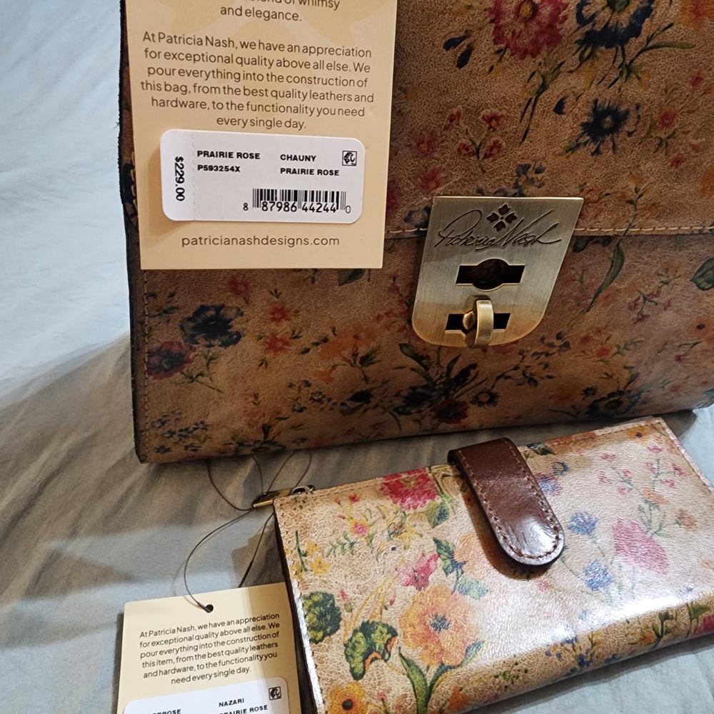 Patricia Nash Floral Bag and Wallet Set - Picture 3 of 3